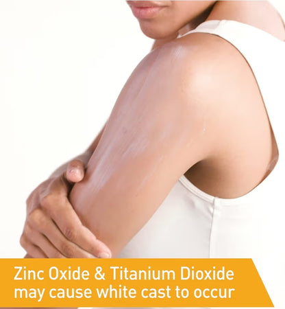 CeraVe 100% Minerale Sonbrandroom SPF 50 met Sinkoksied en Titaandioksied, Hialuronzuur en Seroïdes, Olievry (5 oz)