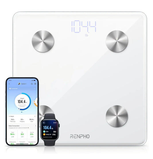 Smart Scale with BMI, Body Fat, Muscle Mass, Body Composition Analysis, Highly Accurate Bluetooth Scale with APP