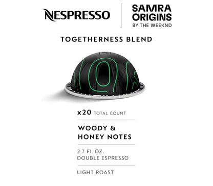 Nespresso Vertuo Pop+ Koffie- & Espressovervaardiger deur Breville + Aeroccino3 Melkskuimer met 20 Kapsules Koffiepeule