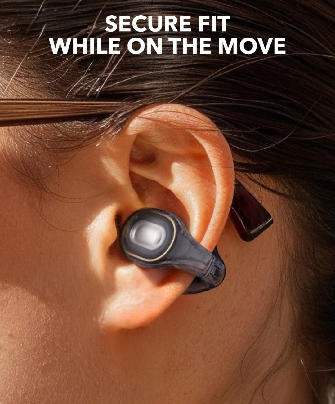Soundcore C30i by Anker, Open-Ear Earbuds, Clip-On Headphones, Lightweight Comfort, Small-Ear Friendly, Stable Fit, Firm-Shell Design, Attachable Ear Grips, Big Drivers for Clear Audio, 30H Play, IPX4