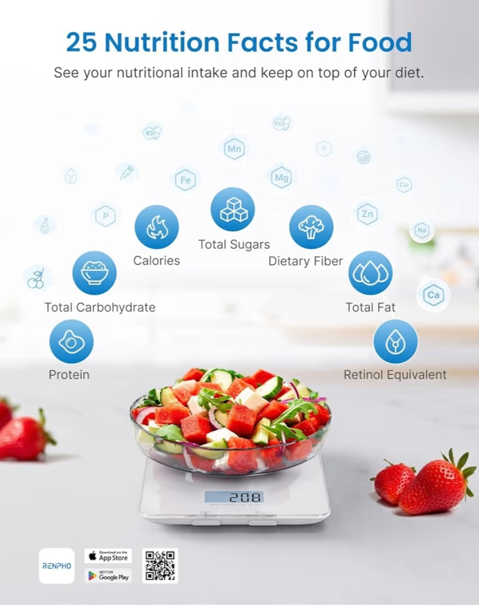 Bundle Smart Scale with BMI, Body Fat, Muscle Mass and Smart Scale w/ Color Display