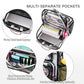Clear Backpack for Girls Women Transparent Kids Elementary College School Bag Travel Laptop Backpacks Large Bookbags (Black)