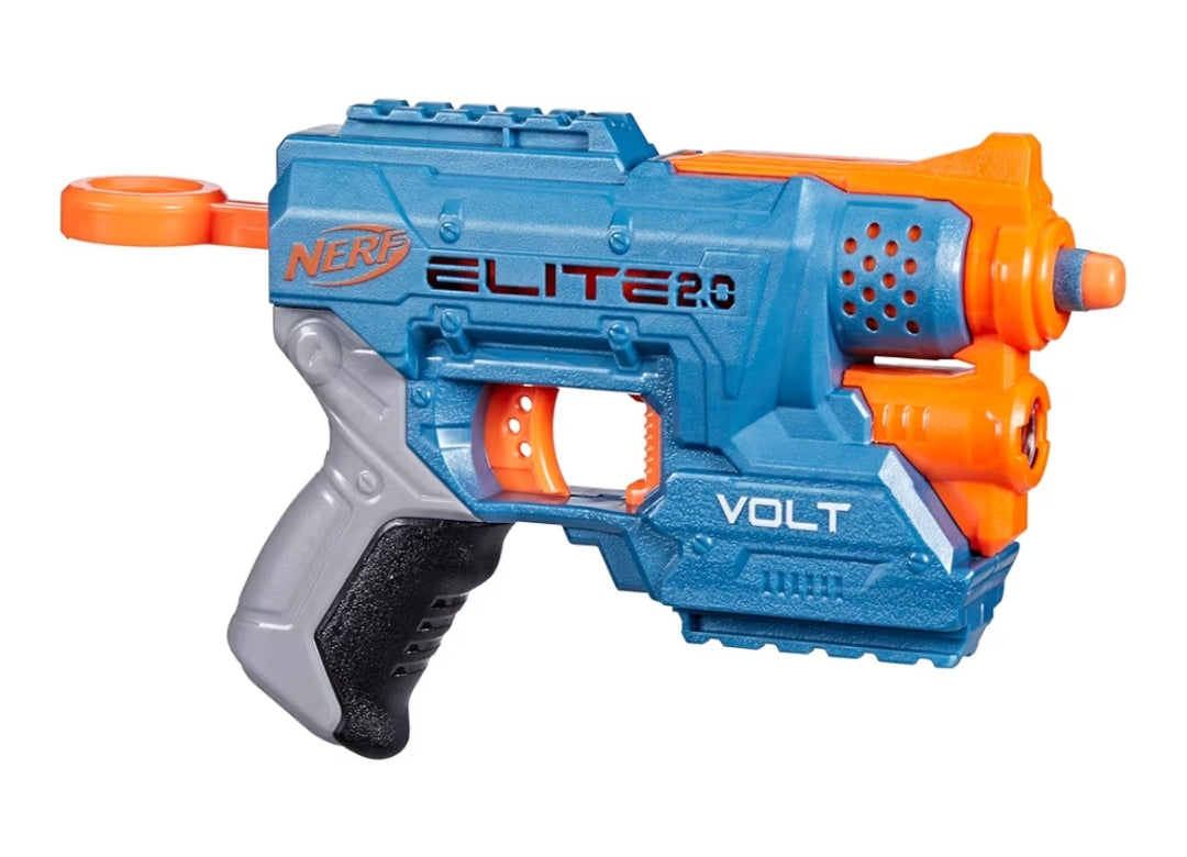 Nerf Elite 2.0 Volt SD-1 Blaster, 6 Official Nerf Darts, 2 Tactical Rails to Customize for Battle for Kids Ages 8 and Up