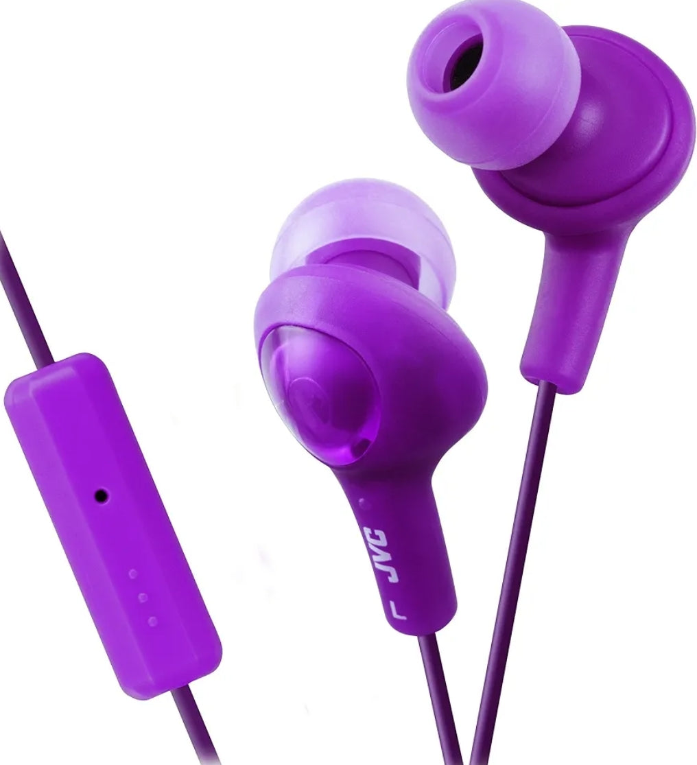 JVC HAFR6V Gumy Plus-koptelefoon (Violet)