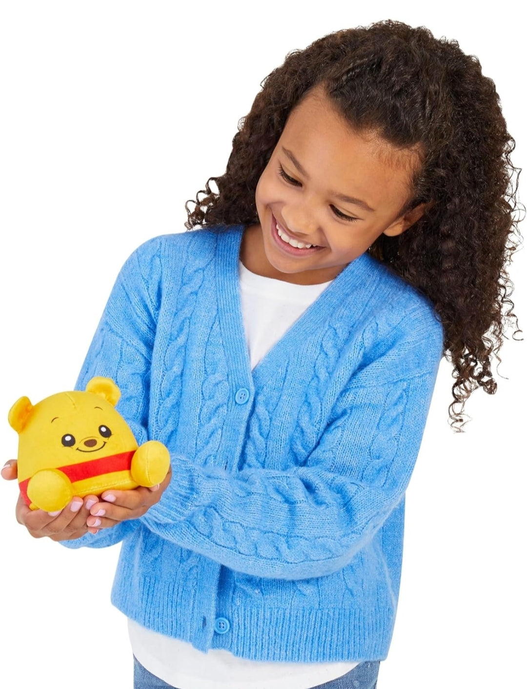 Disney Classics Winnie the Pooh Weighted Small Plush, 4" Stuffed Animal - Kids Toys for Ages 3 Up by Just Play