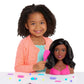 Barbie Fashionistas 8-inch Styling Head, Black Hair, 20-pieces
