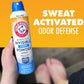 Arm & Hammer Invisible Foot Powder Spray, Clear Talc-Free Foot Odor & Sweat Control 7oz (1 Pack)