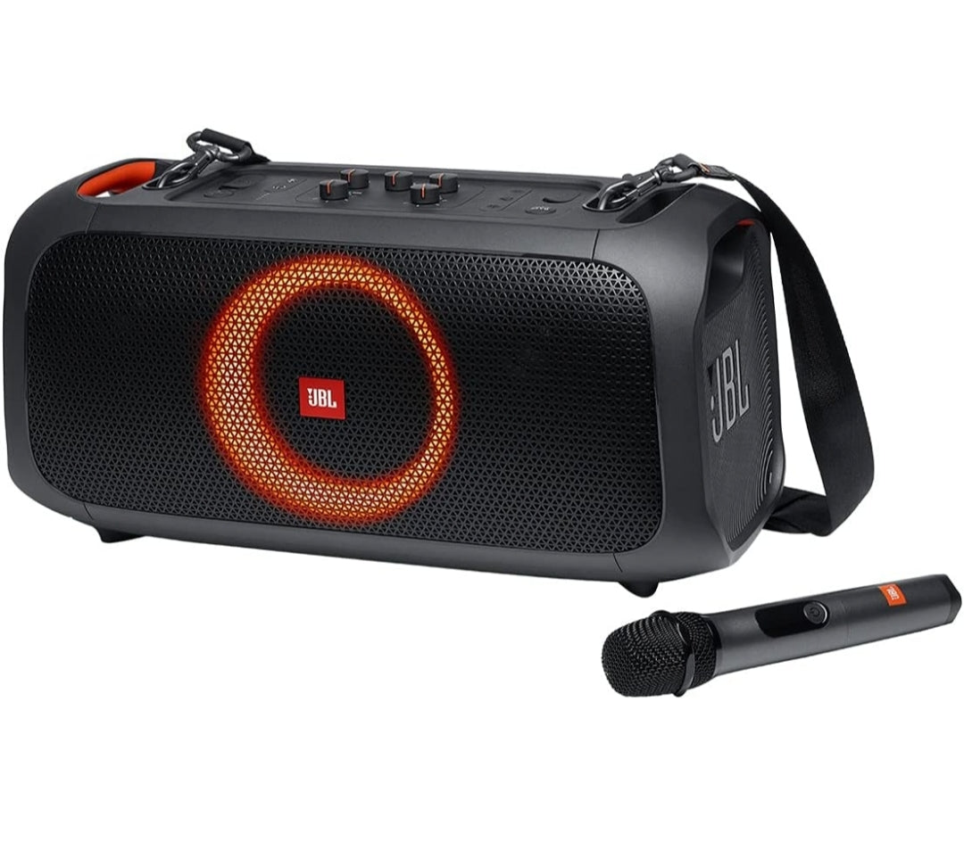 JBL PartyBox On-The-Go Powerful Portable Bluetooth Party Speaker with Dynamic Light - Black