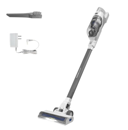 BLACK+DECKER POWERSERIES+ 16V MAX Koordlose Stokstofsuier met LED-vloerligte, Liggewig, Veelvuldige Oppervlaktes, Wit (BHFEA420J)
