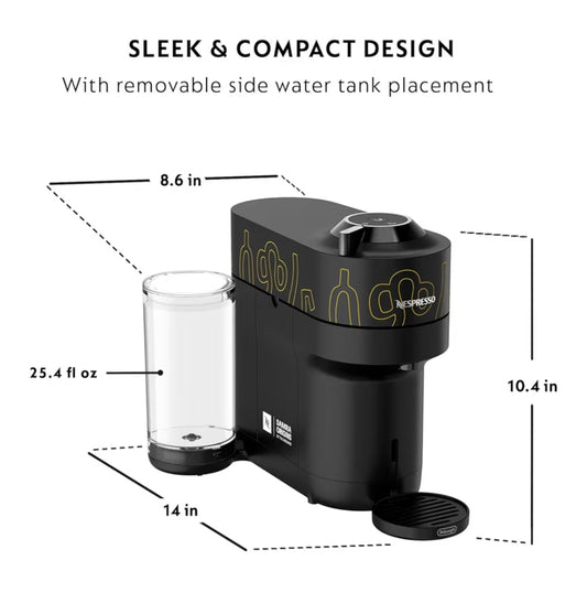 Nespresso Vertuo Pop+ Coffee and Espresso Maker by De'Longhi, Samra Origins by The Weeknd - Vertuo Buna Yellow