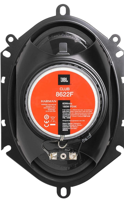 JBL Club 8622F - 6 X 8", Tweerigting Komponent Luidsprekerstelsel (Sonder Rooster)