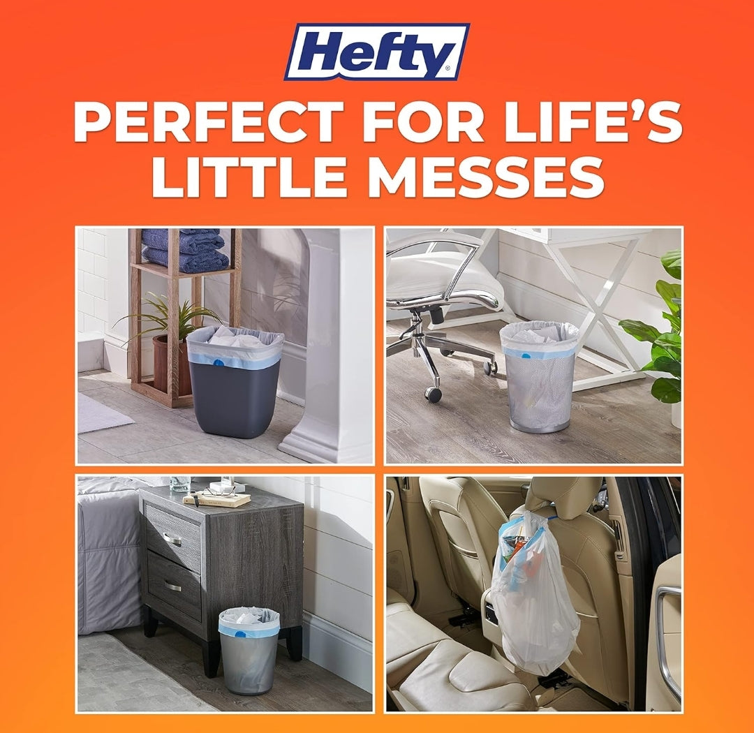 Hefty Small Garbage Bags, Unscented - 4 Gallon (34 CT)