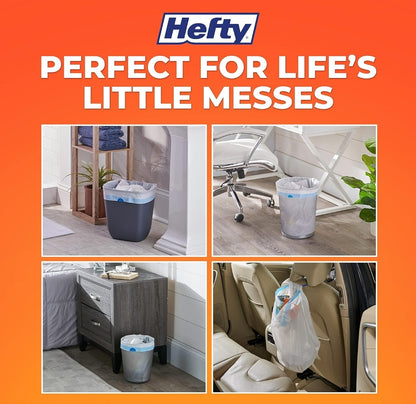 Hefty Small Garbage Bags, Unscented - 4 Gallon (34 CT)