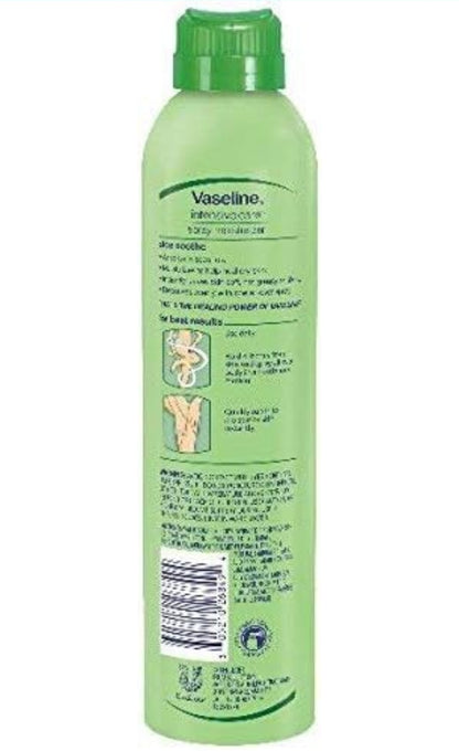 Vaseline Aloe Soothe Spray 2-Pack – Non-Greasy, Fast-Absorbing All-Over Soothing Moisturizer for Dry Skin, 6.5 Oz Ea