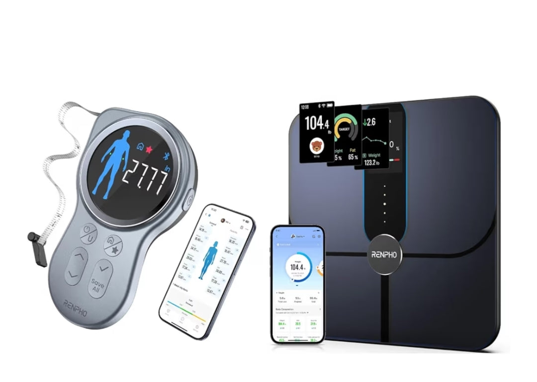 Smart Scale with Color Display and Smart Tape Measure