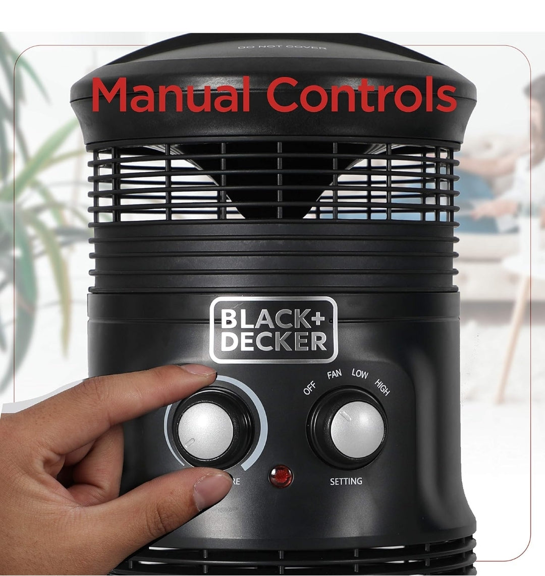 Black+Decker 360˚ Portable Heater Fan Combo 2in1 Personal Mini Space Heater