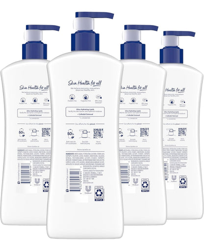 Vaseline Intensive Care Body Lotion 4 Pack Sensitive Skin Relief For Dry Skin With Colloidal Oatmeal and Ultra-Hydrating Lipids 20.3 oz
