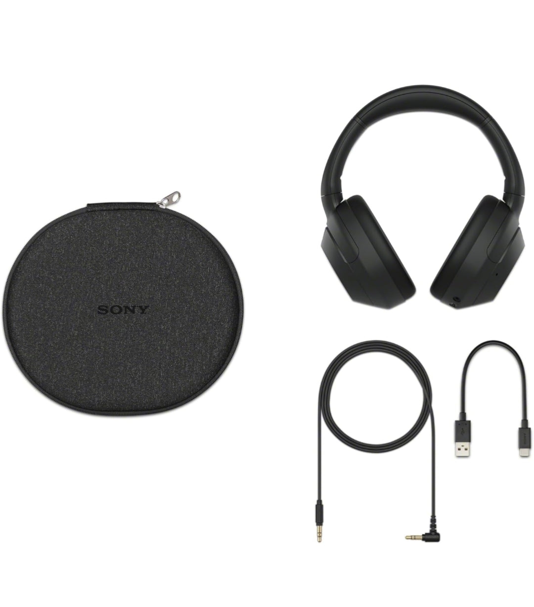 Sony ULT WEAR Oor-die-oor Geraasdempende Bluetooth-koptelefoon met ingeboude Alexa, Gemaklike Ontwerp, 30-uur Battery (Swart)