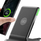 INIU Wireless Charger, 15W Fast Qi Certified Wireless Charging Station with Sleep-Friendly Adaptive Light Compatible with iPhone 16 15 14 13 Pro XS 8 Plus Samsung Galaxy S25 S24 S23 Note 20 Google etc
