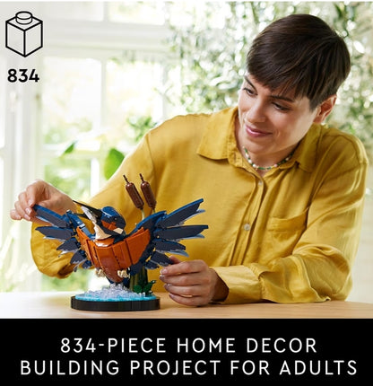 LEGO Icons Visvanger Voëlmodel, Kreatiewe Stel Voëlentoesiaste - 10331