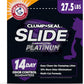 ARM & HAMMER Clump & Seal Slide Platinum Multi-Cat Clumping Litter, Easy Clean, Superior Odor Control