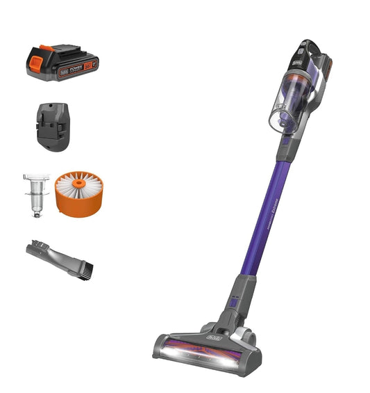 BLACK+DECKER Powerseries Extreme Koordlose Troeteldierhaar Stofsuier, Stofsuier vir Troeteldiere (BSV2020P)