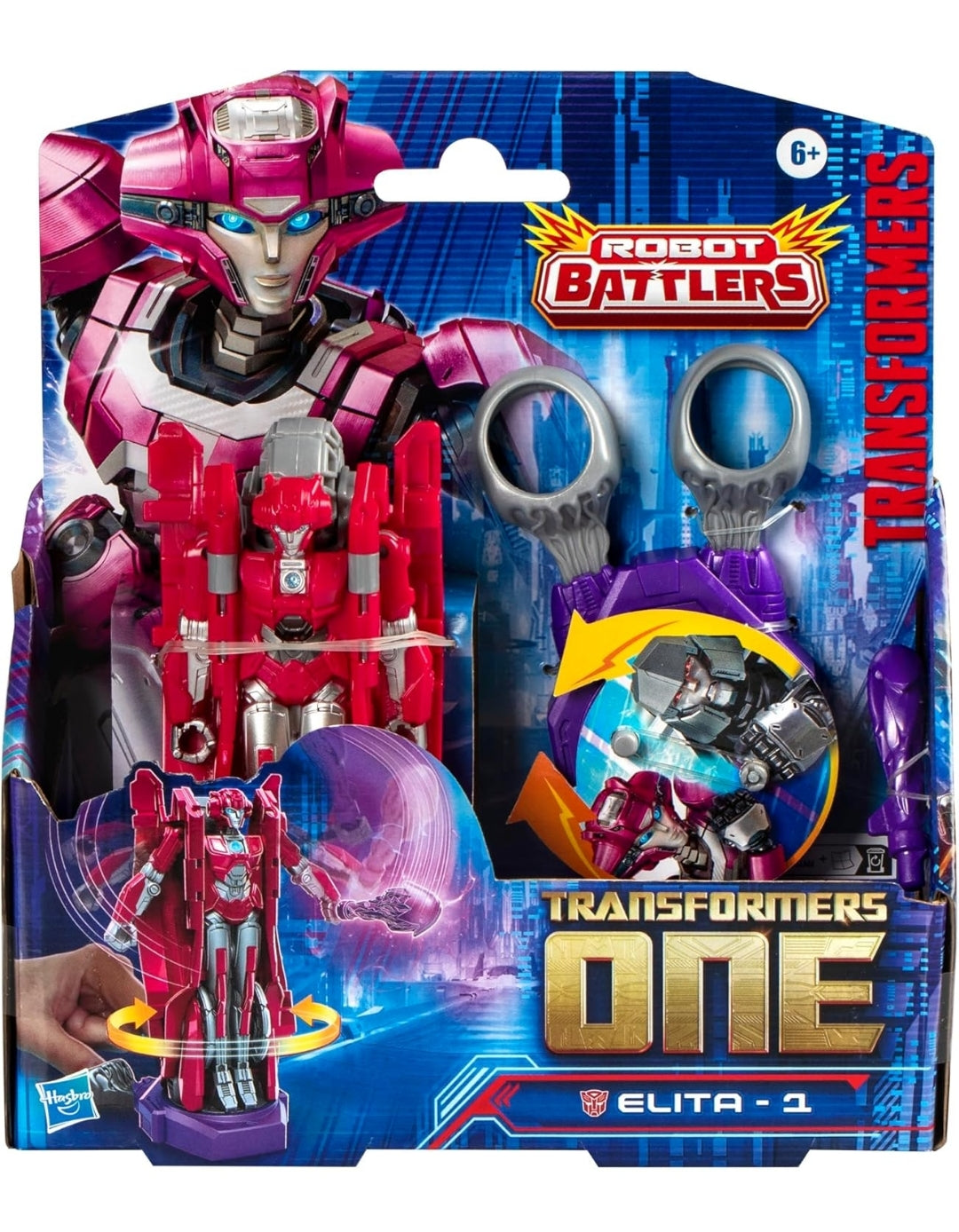 Transformers One Robot Battlers Elita-1, 4.5-Inches Robot Action Figure, Interactive Toys 6 +
