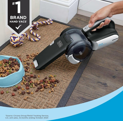 BLACK+DECKER stofsuier Pivot VAC Handstofsuier Koordloos, Motorstofsuier Draagbaar Koordloos met Spleethulpmiddel en Pivot Spuitstuk (BDH2000PL)