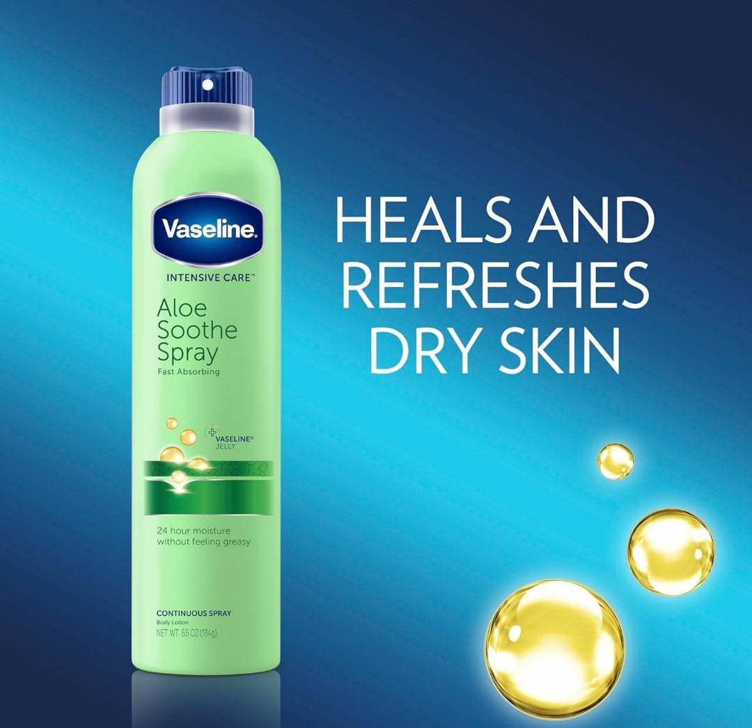 Vaseline® Intensive Care™ Aloe Soothe Spray, 6.5 Oz (2 pcs)