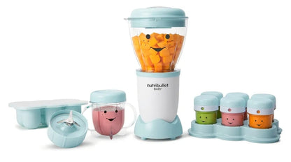 NutriBullet Baby Volledige Kosmaakstelsel (946ml) - Wit/Blou/Deursigtig
