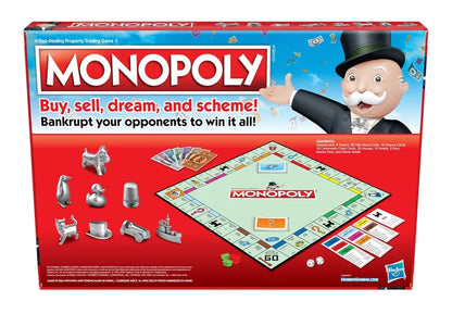 Monopoly Family Board Games for 2 to 6 Players & Kids Ages 8 and Up, Includes 8 Tokens (Token Vote Edition)