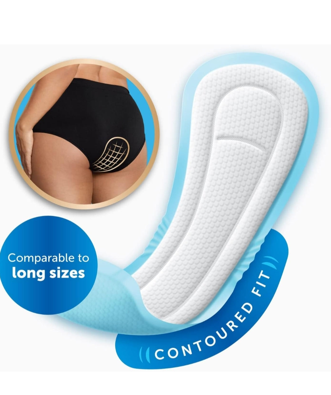 FitRight Fresh Start Urinary and Postpartum Incontinence Pads Absorbency w/ Arm & Hammer (4 Packs)