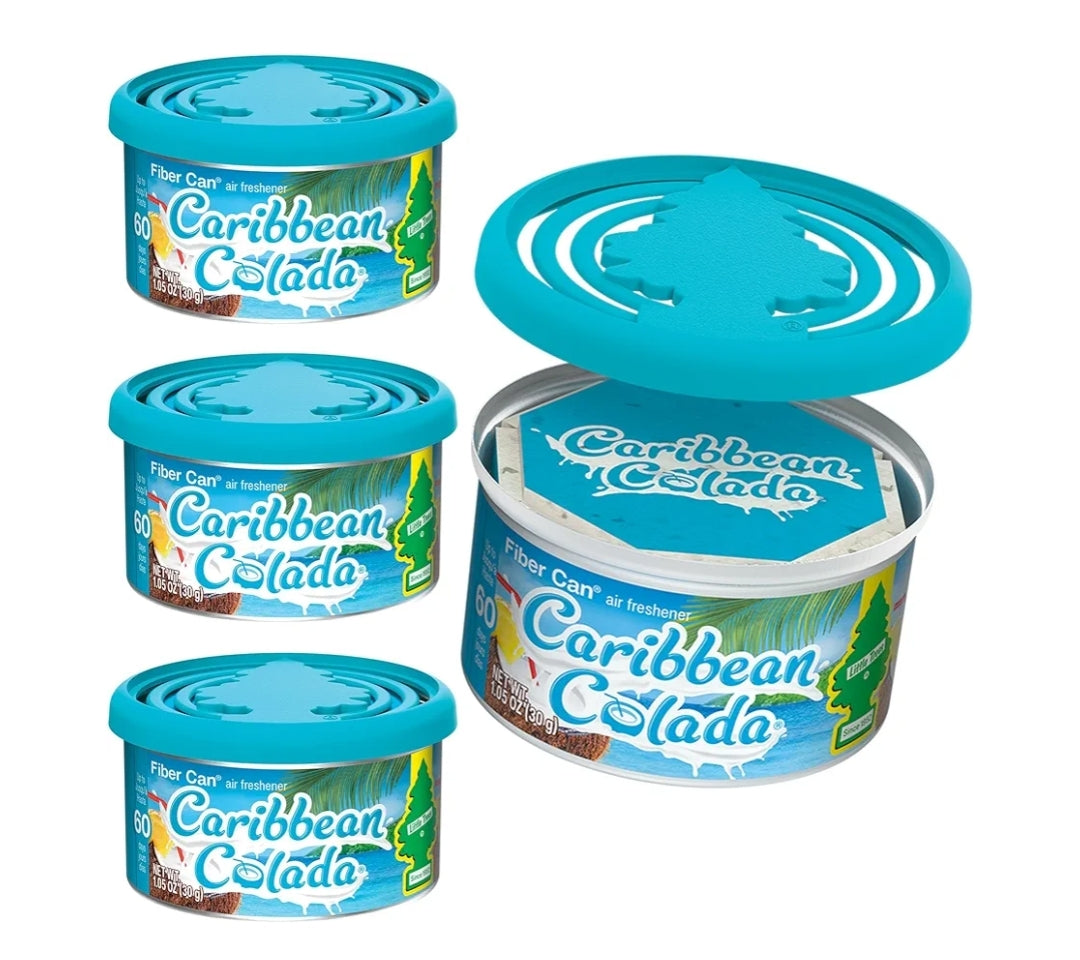 LITTLE TREES Motorlugverfrisser Veselblik Geur - Caribbean Colada (4)