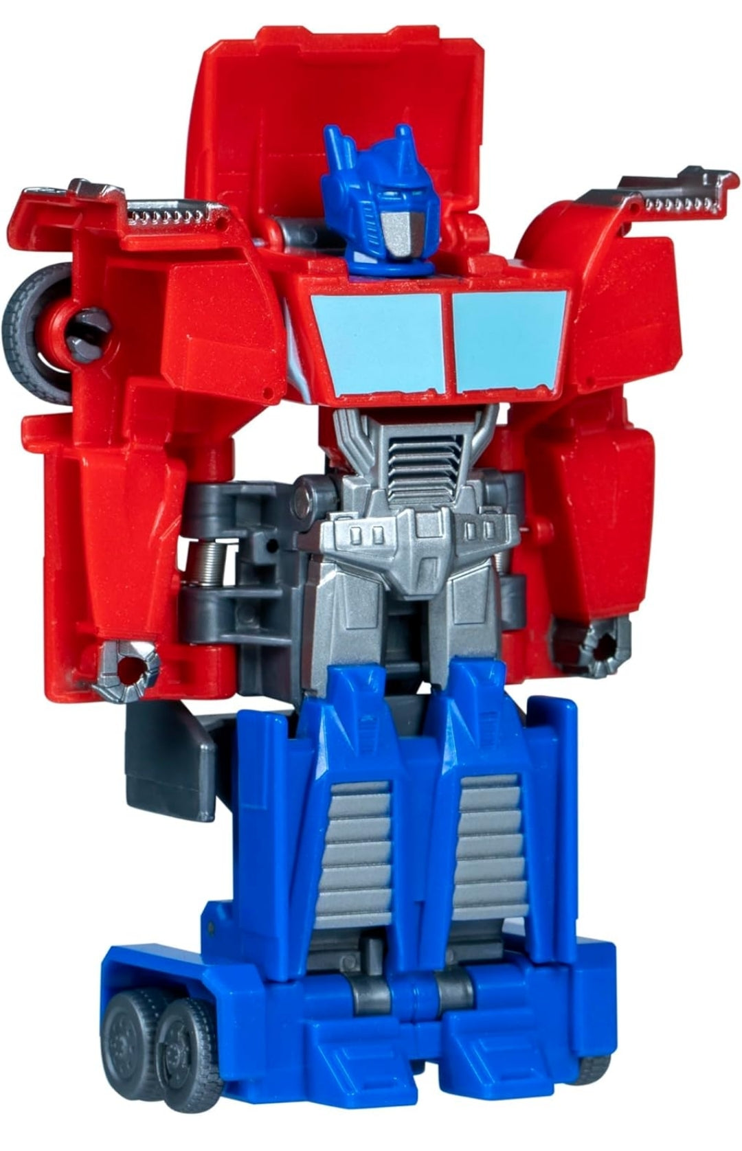 Transformers EarthSpark 1-Step Smash Changers Optimus Prime 4-Inch Action Figure, Robot Toys for Boys and Girls 6 and Up
