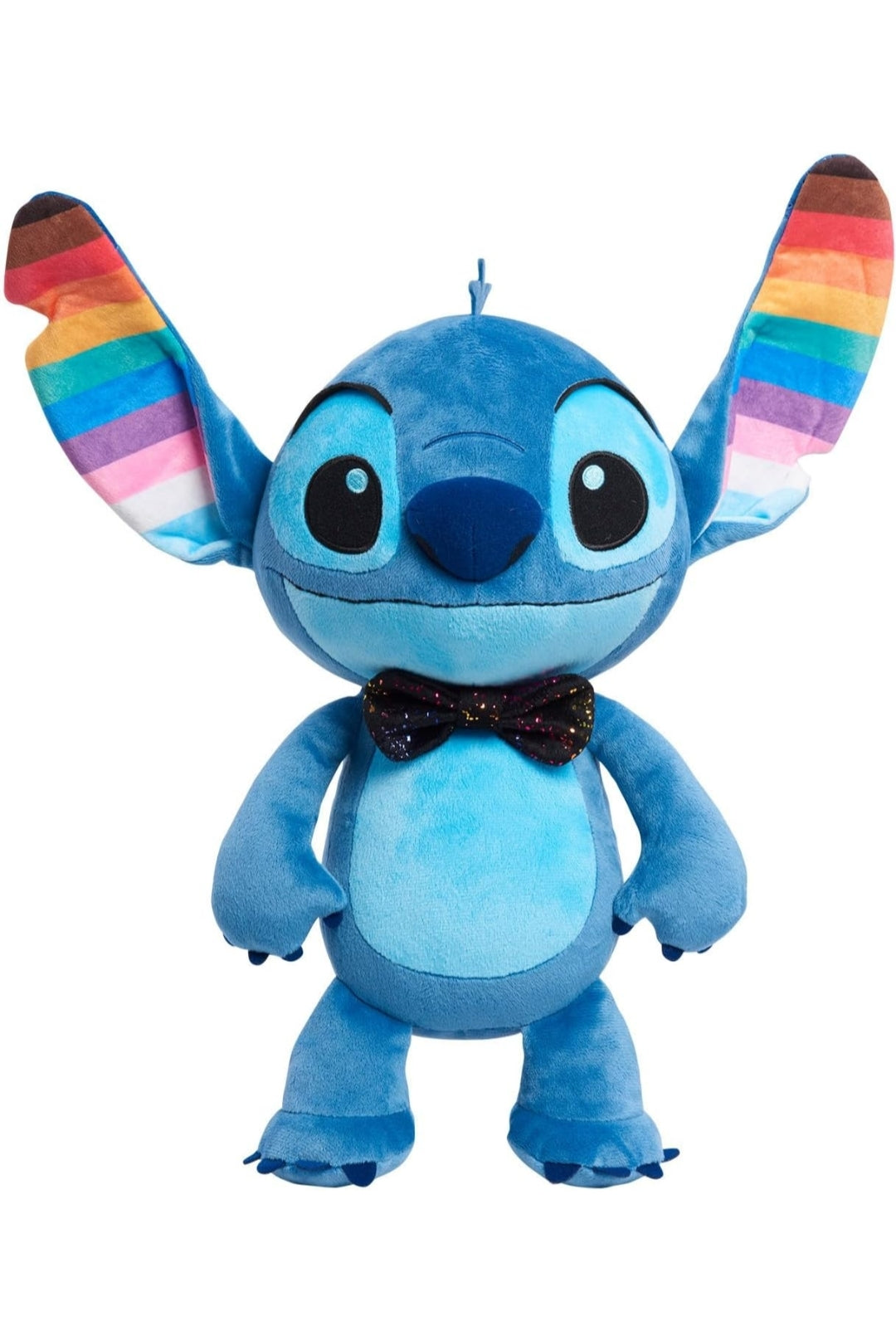 Just Play Disney Pride Stitch 15" Large Plush Stuffed Animal, Soft Embroidered Details - Kids Toys