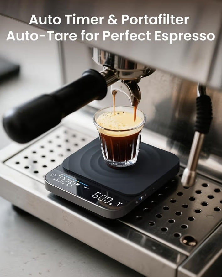 Bundle Smart Body Measuring Tape, and Coffee Scale with Timer, 0.1g High Precision Rechargeable