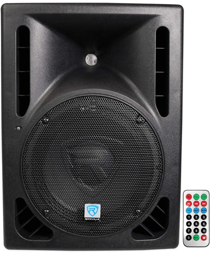 Rockville RPG10BT 10 DUIM Aangedrewe DJ PA Luidspreker Bluetooth - 600W USB, SD, Afstandsbediening - NUUT