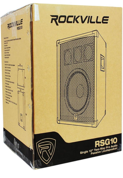 BUNDEL 2 Rockville RSG10 10" PA Luidsprekers+Technical Pro 1200w