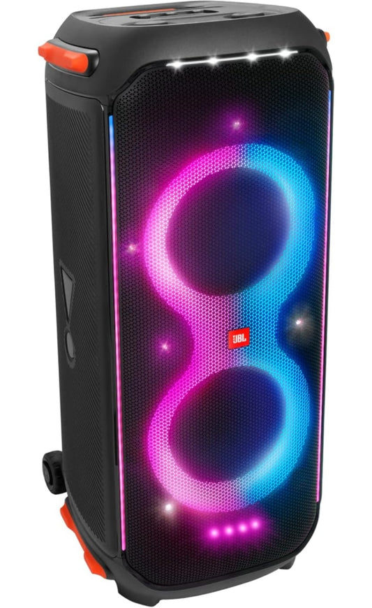 JBL PartyBox 710 -Party Speaker with Powerful Sound, Built-in Lights IPX4 Splash Proof -BLACK