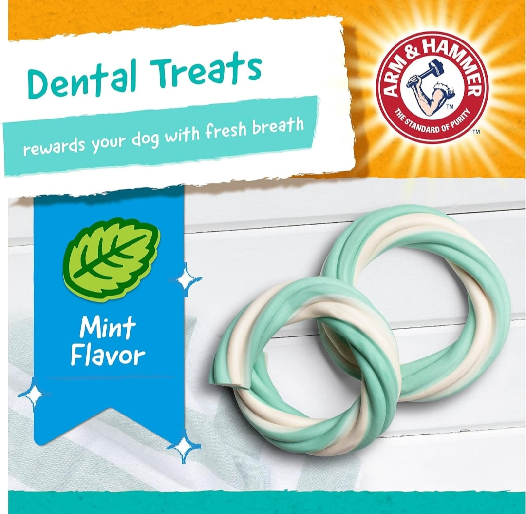 Arm & Hammer for Pets Ringers Fresh Breath Dental Treats for Dogs