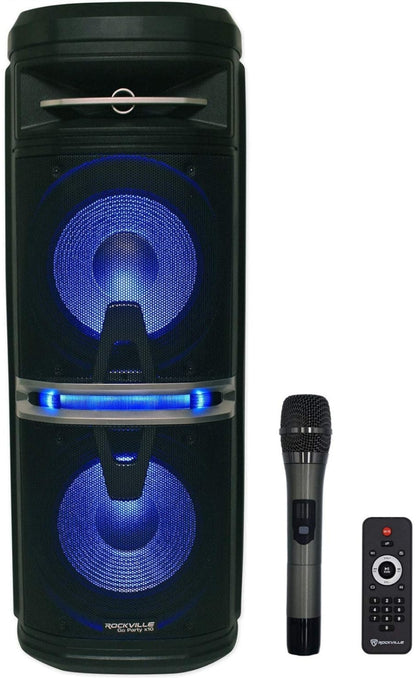 RockvilIe Go Party X10 Straatkunstenaar Prestasie Battery Luidspreker+Kitaar Invoer