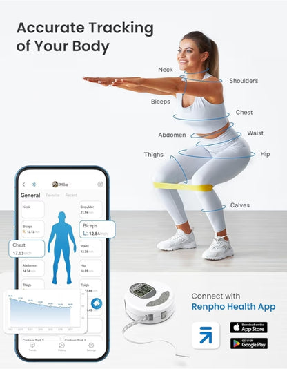 Food Scale with Nutritional Calculator and Body Measuring Tape