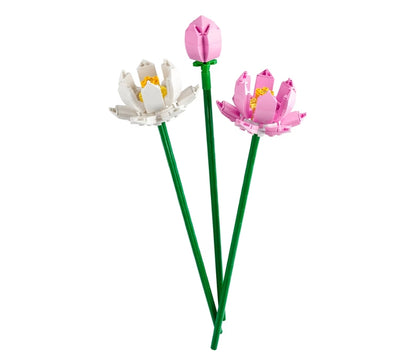 LEGO Lotusblom - Bou-speelding vir Kinders, Meisies & Seuns, Kunsmatige Lotusblomme vir Versiering & Uitstalling