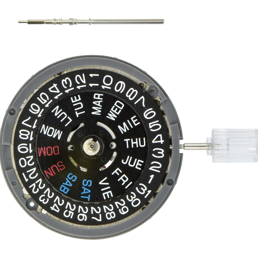 Seiko Outomatiese Horlosie Beweging Dag Datum Kroon @4 Swart Skyf Versoenbaar Met Seiko (Sii) NH36 NH36A