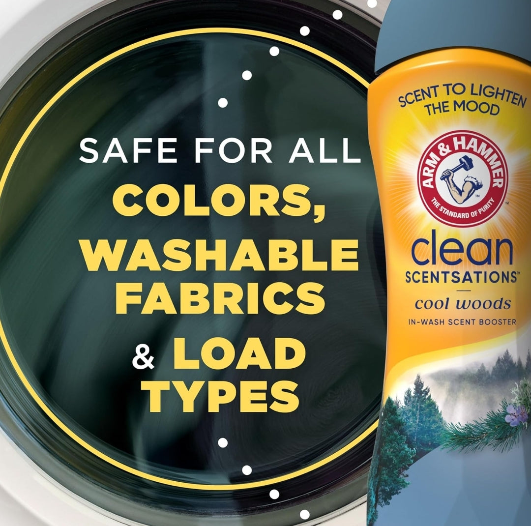 ARM & HAMMER Clean Scentsations In-Wash Scent Booster - Cool Woods scent (24 Oz)