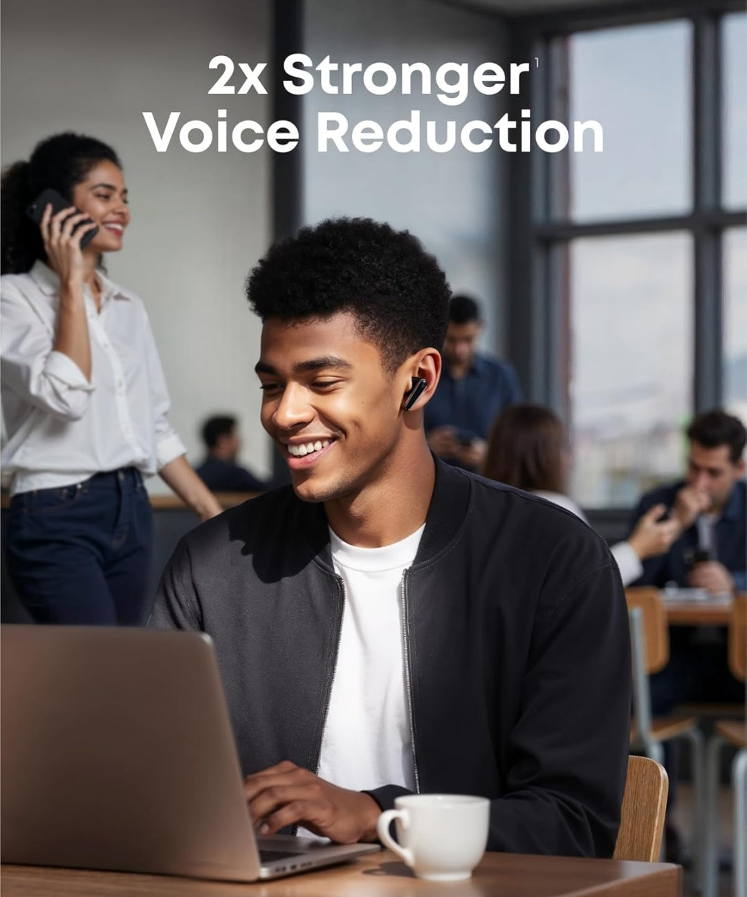 Soundcore Liberty 5 by Anker, Noise-Cancelling Wireless Earbuds, 2x Stronger Voice Reduction, Real-Time Adaptive Noise Cancellation, Fast Charging, Dolby Audio, 6-Mic AI Clear Calls, Long Battery Life