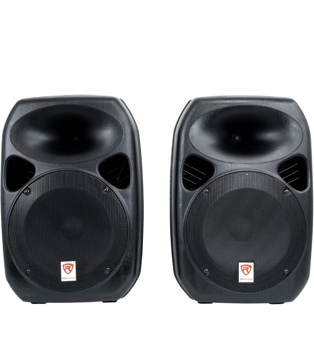 Rockville RPG122K 12" 600W Portable PA System, 3 Channel Mixer Bluetooth, Includes Mic, Stands, Cables BUNDLE
