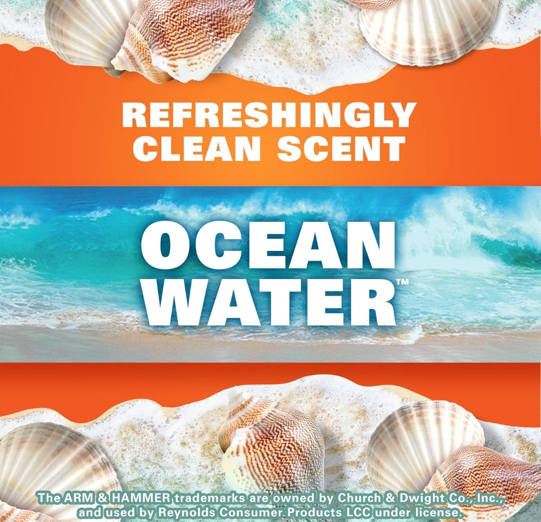 Hefty Medium Trash Bags, Ocean Water Scent - 8 Gallon (26 CT)