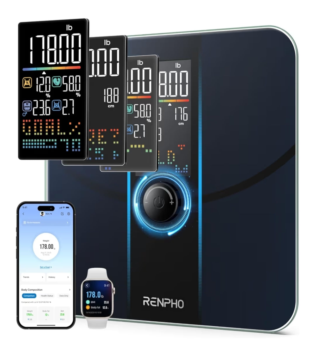 Smart Scale for Body Weight for BMI and Body Smart Tape Measure for Weight Loss