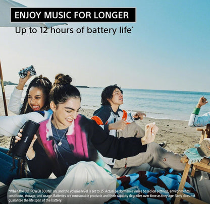 Sony ULT Field 1 Waterdigte Draagbare Bluetooth-luidspreker, Verbeterde Bas, 12 uur battery, IP67-gegradeerde stof-, skok- en roesbestand, Aflosbare band - Bosgrys